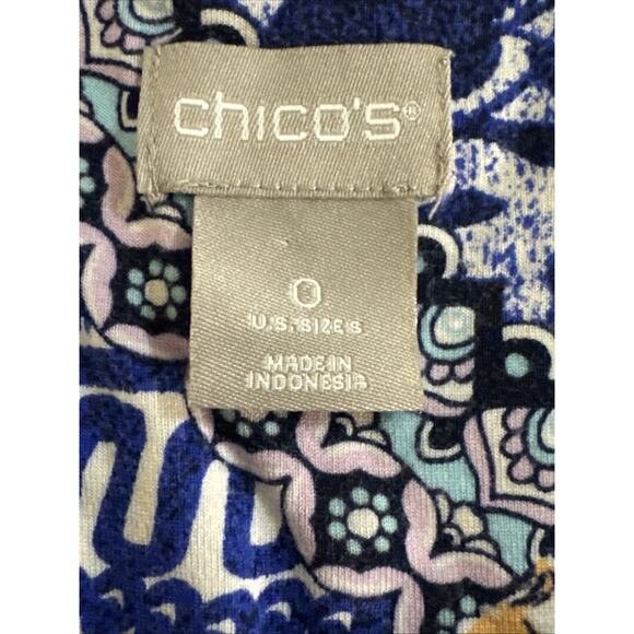 Chicos Women's Short Sleeve Stretch Top Size 0 Chicos - Picture 3 of 3